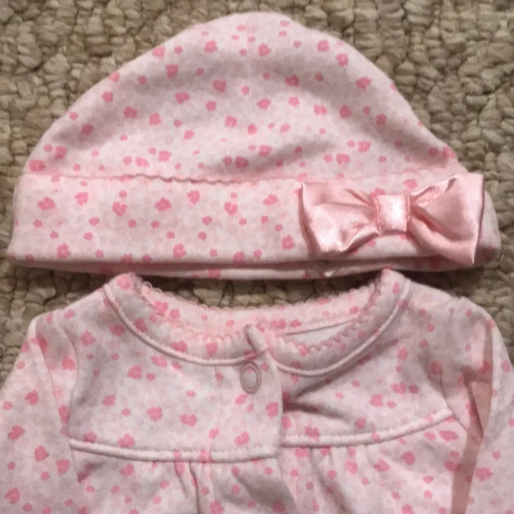 Carter’s Pink Bow Preemie Baby Converter Gown